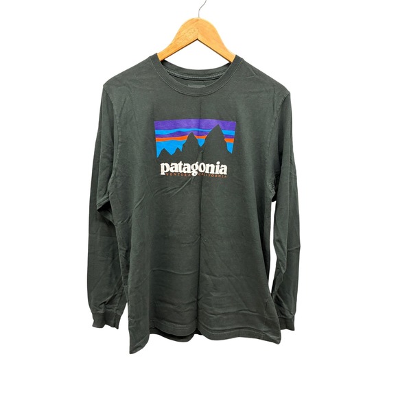Patagonia Men's Medium Gray Long Sleeve T-Shirt Ventura California Graphic Tee - Picture 1 of 10